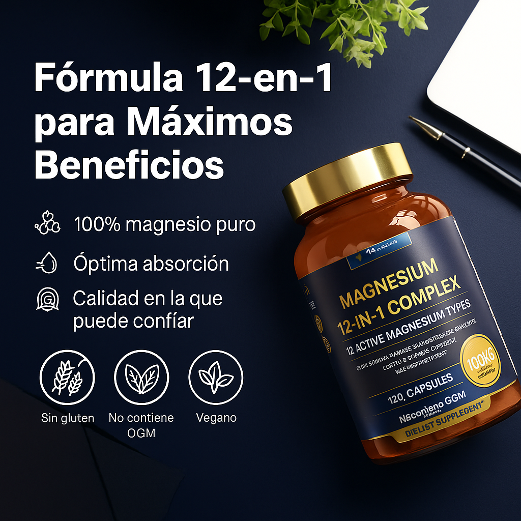 Therawells®Magnesio Activo 12 en 1